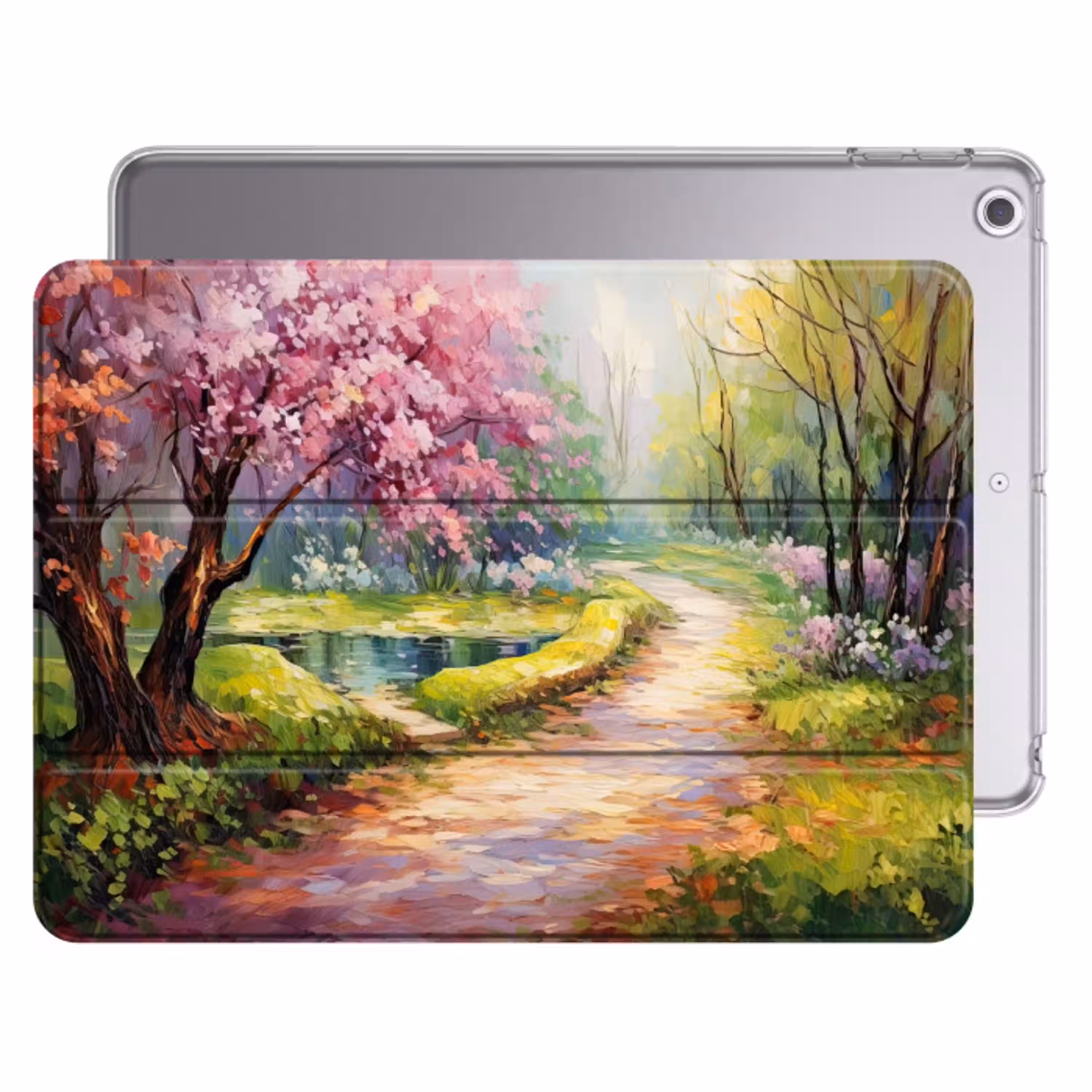 Watercolor - Natuur - Bomen - Kunst - Bloemen Apple iPad 2017 middel -threedimensional_3d_global