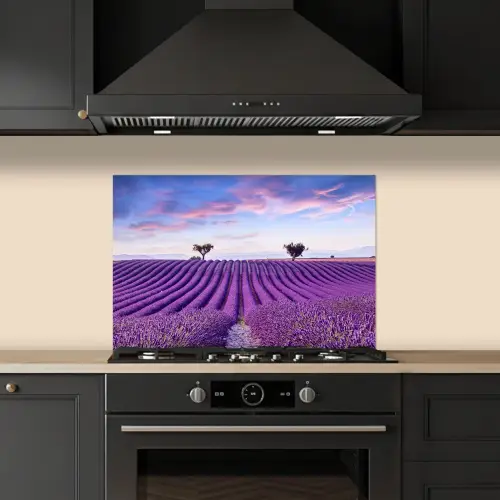 Lavendel - Natuur - Paars - Bomen - Bloemen keuken achterwand spatscherm klein -sfeer1