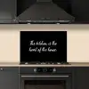 Spreuken - Koken - Thuis - The kitchen is the heart of the home - Quotes keuken achterwand spatscherm klein -sfeer1