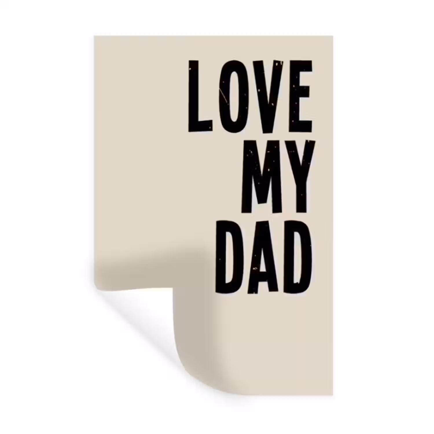 Gepersonaliseerde muursticker - Love My Dad
