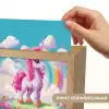 Unicorn - Meisjes - Bloemen - Regenboog - Eenhoorn Light Box met kabel (Kinderlampje) klein -USP_websiteprintNL