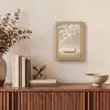 Bloesems - Wit - Boot - Minimalistisch Light Box met kabel (Tafellamp) klein -sfeer2
