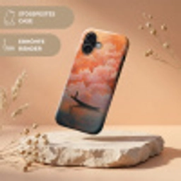 Zee - Boot - Wolken - Oranje Toughcase MagSafe Apple iPhone 17 klein -USP_RandenV_DE