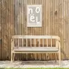Kerstmis - Quotes - Noël - Wit - Beige Tuinposter op houten frame 2 cm dik klein -sfeer4