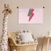 Stippen - Roze - Bliksem Wandkleed katoen klein -wsfeer5_kind