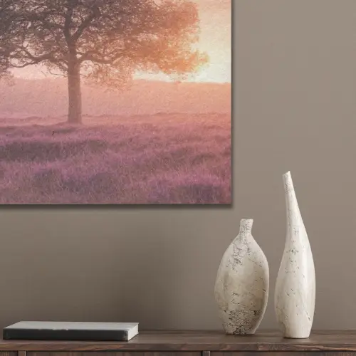 Boom - Heide - Zonsopgang PET vilt middel -sfeer6_closeup