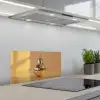 Goud - Disco - Glitter - Peer keuken achterwand spatscherm klein -3d_schuin