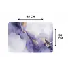 Paars - Modern - Marmer - Abstract Placemat vinyl groot -specs