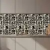 Geometrisch - Figuren - Zwart keuken achterwand 2 middel 871 zz_3dshopping