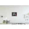 Feestelijk - Kerstgroet - Kleurrijk textielposter latten blank klein -kinderkamer