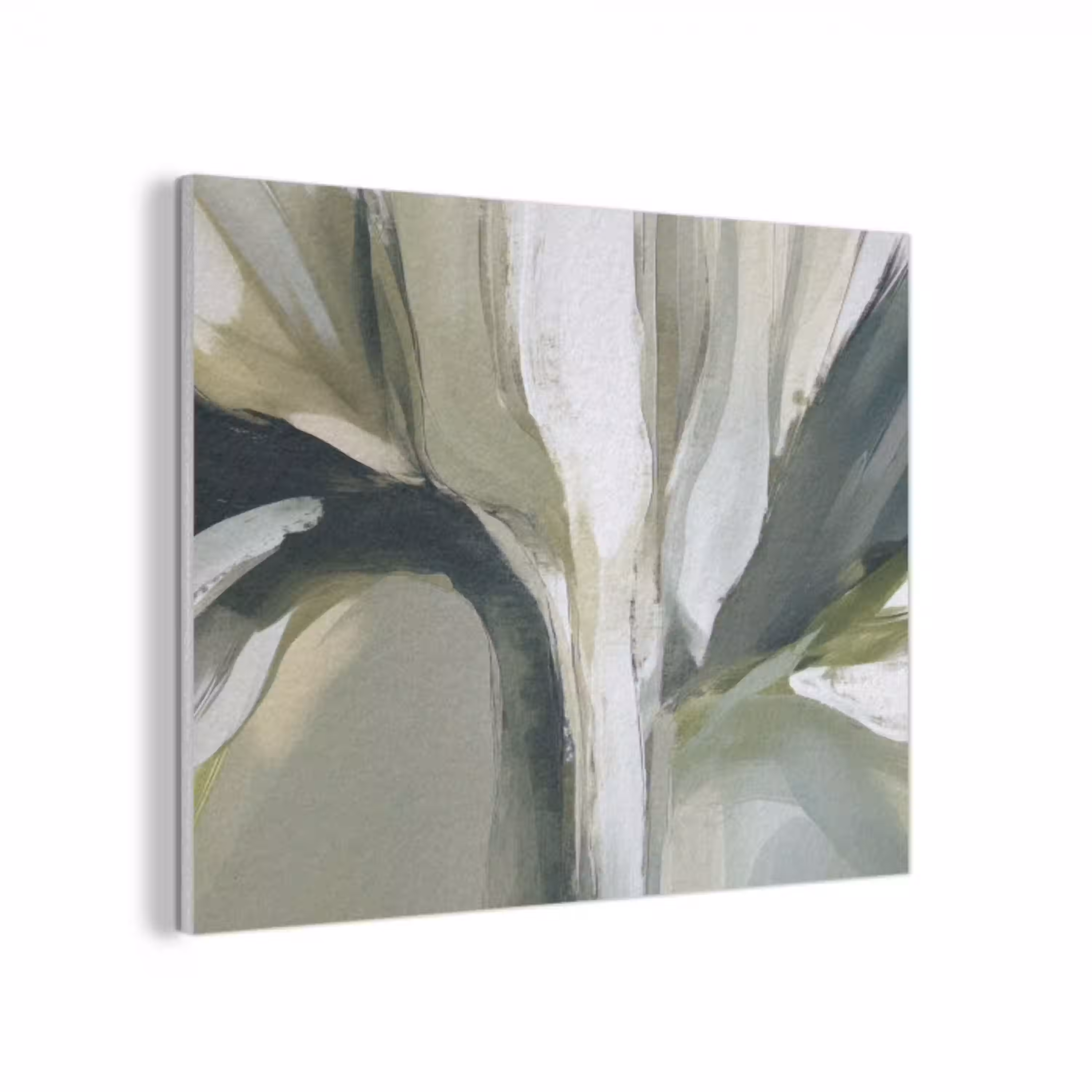Natuur - Abstract - Groen - Penseelstreken PET vilt klein -3d