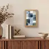 Patroon - Blauw - Vierkanten Light Box met kabel (Tafellamp) klein -sfeer2