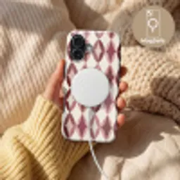 Ovaal - Textuur - Roze Toughcase MagSafe Apple iPhone 17 klein 1017 -USP_MagsafeV
