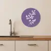 Tak - Sierlijk - Bladeren - Minimalistisch KitchenYeah - Keuken - Wandcirkel Forex klein -sfeer3