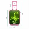 Groene neon omhaal in actie Kinderkoffer - Roze klein -productfoto_formaten
