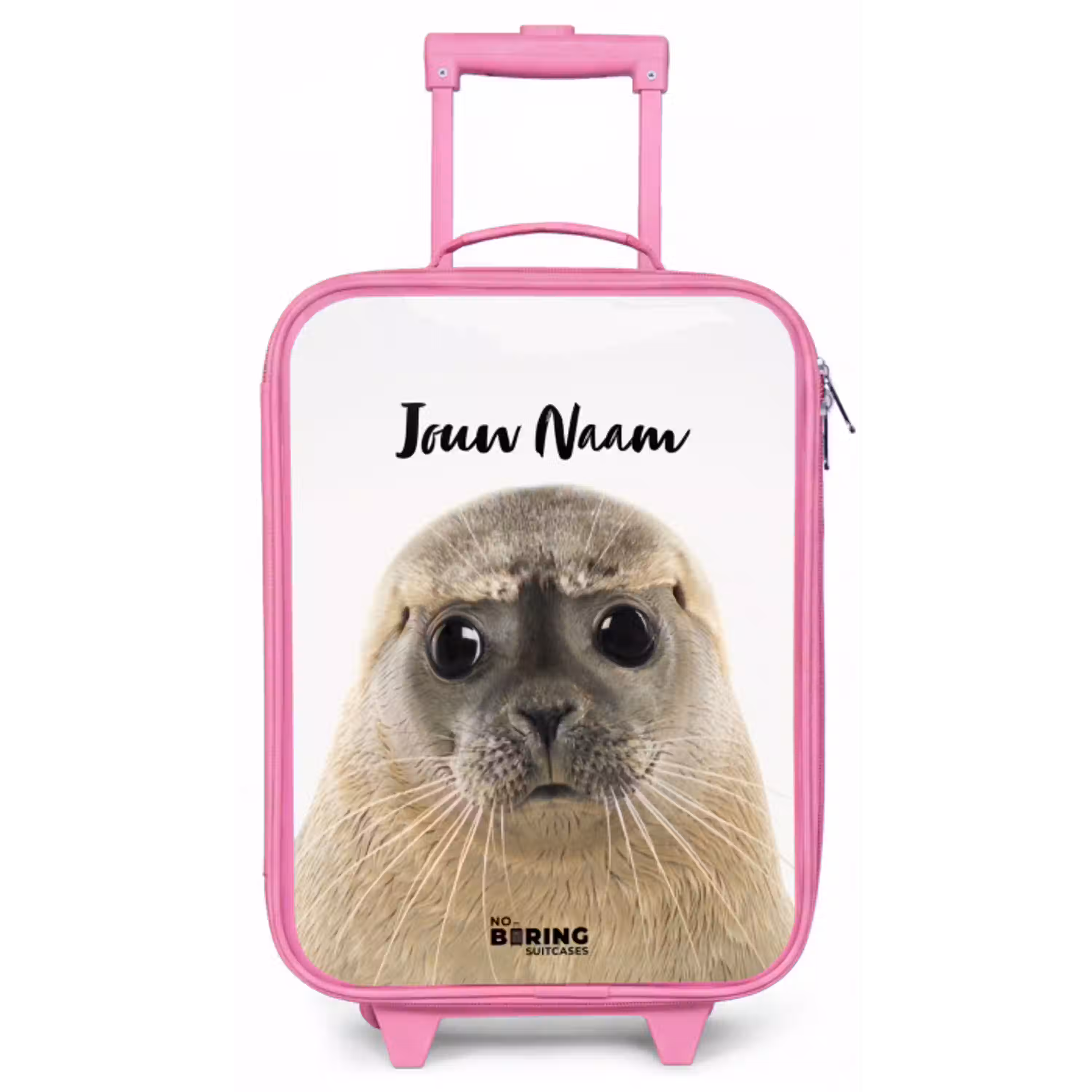 Zyon Zeehond Kinderkoffer - Roze klein -zz3dotto