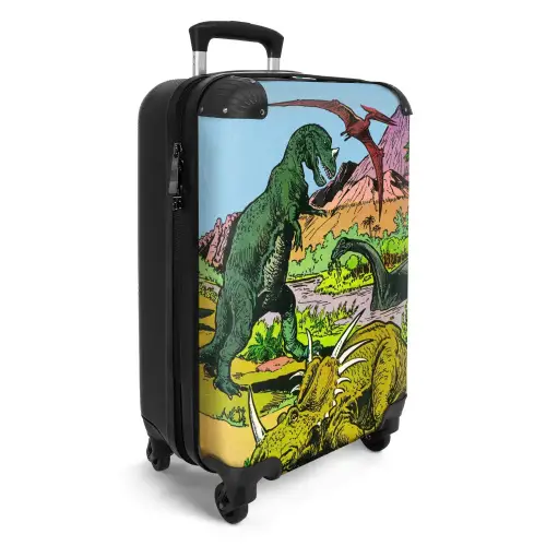 Feest in Dinosaurusland NBS - Handbagage koffer - Unisex middel -productfoto_3d