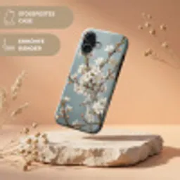 Botanisch - Stilleven - Blauw Toughcase MagSafe Apple iPhone 17 klein -USP_RandenV_DE