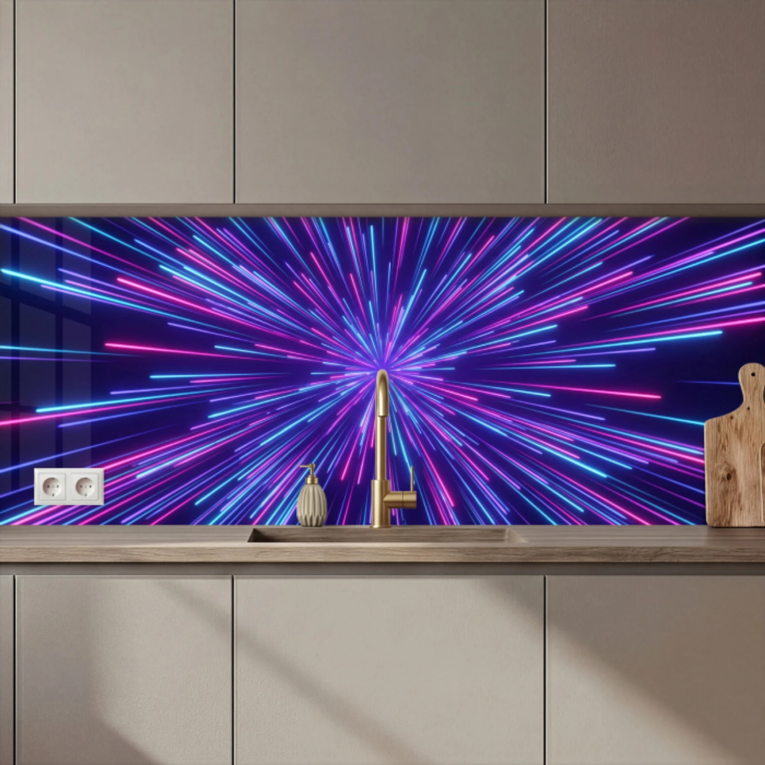 Dynamisch - Ruimte - Kleurrijk keuken achterwand 2 middel zz_3dshopping