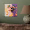 Abstract - Vrouw - Bloemenkroon - Goud aluminium wit klein -sfeer2
