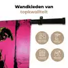 Hond - Zonnebril - Roze - Art Wandkleed katoen klein -sfeer2