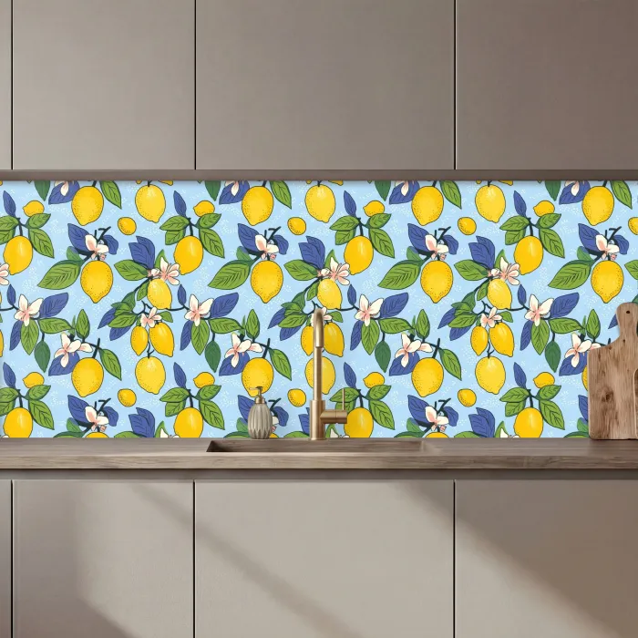 Illustratie - Citroen - Patroon keuken achterwand 2 middel 871 zz_3dshopping