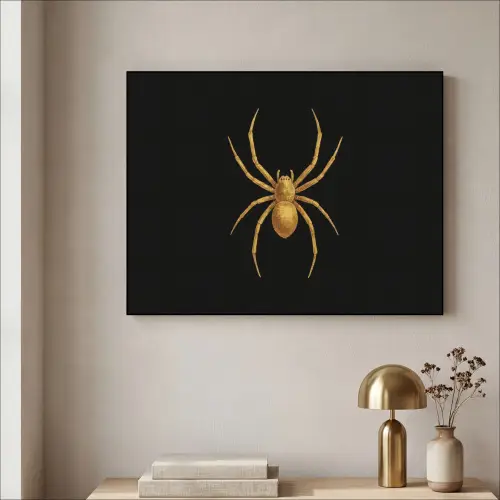 Spin - Goud - Minimalistisch - Poten Textielframe zwart klein -sfeer2