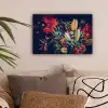 Boeket - Stilleven - Bloemen - Planten - Rood canvas 2cm klein -sfeer1