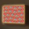 Rood - Disco - Patroon Light Box met batterij (Wandlamp) middel 907 -z3d_website
