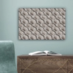 Zand - Schelpenvorm - Grijs canvas 2cm klein 34 -sfeer4
