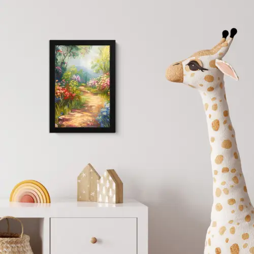 Natuur - Landschap - Bloemen - Kleurrijk fotolijst zwart zonder passe partout klein -usfeer4_kinderkamer