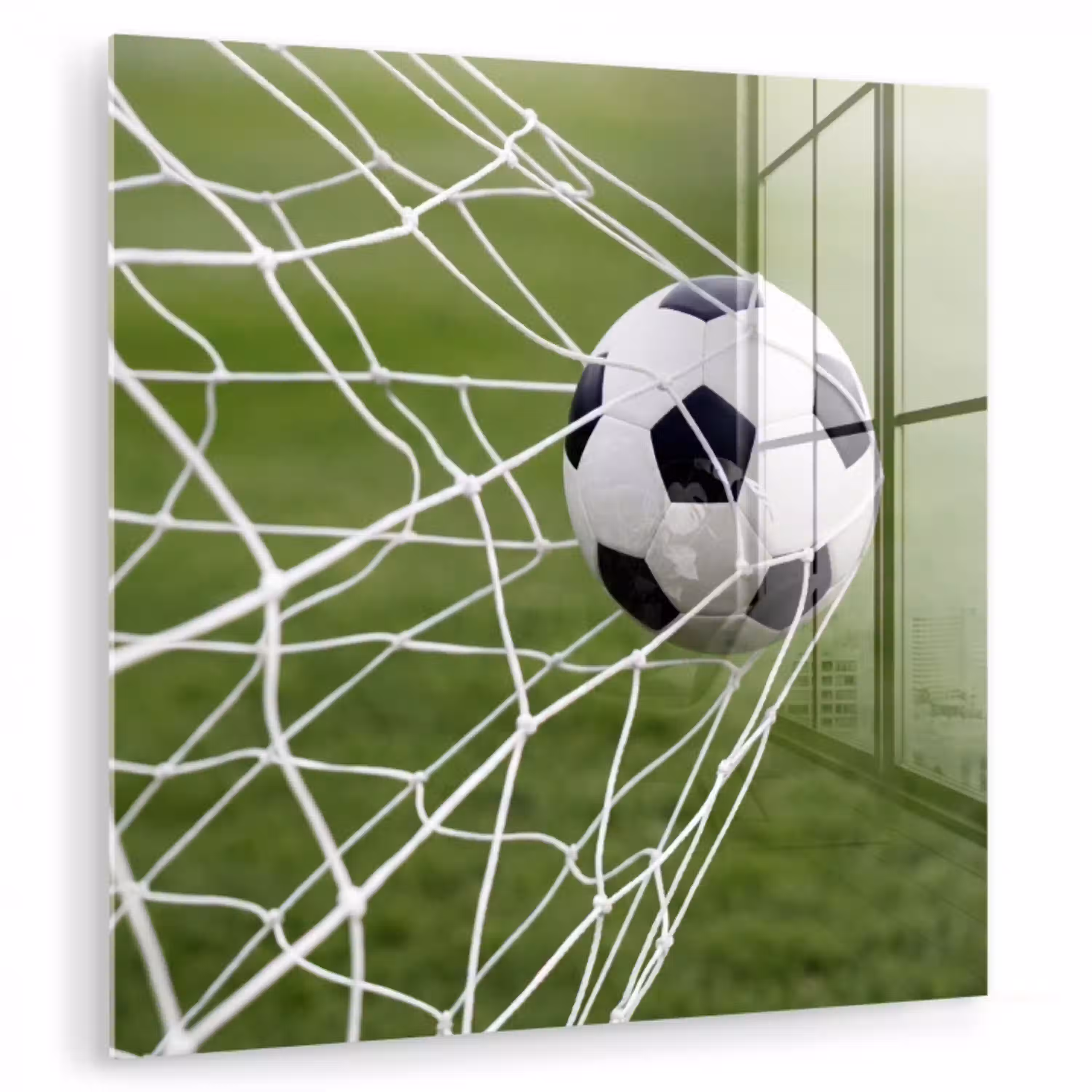 Voetbal - Goal - Net - Sport plexiglas 5mm klein -zzzproduct_nieuw