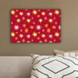 Sterren - Speels - Rood canvas 2cm klein 34 -sfeer3