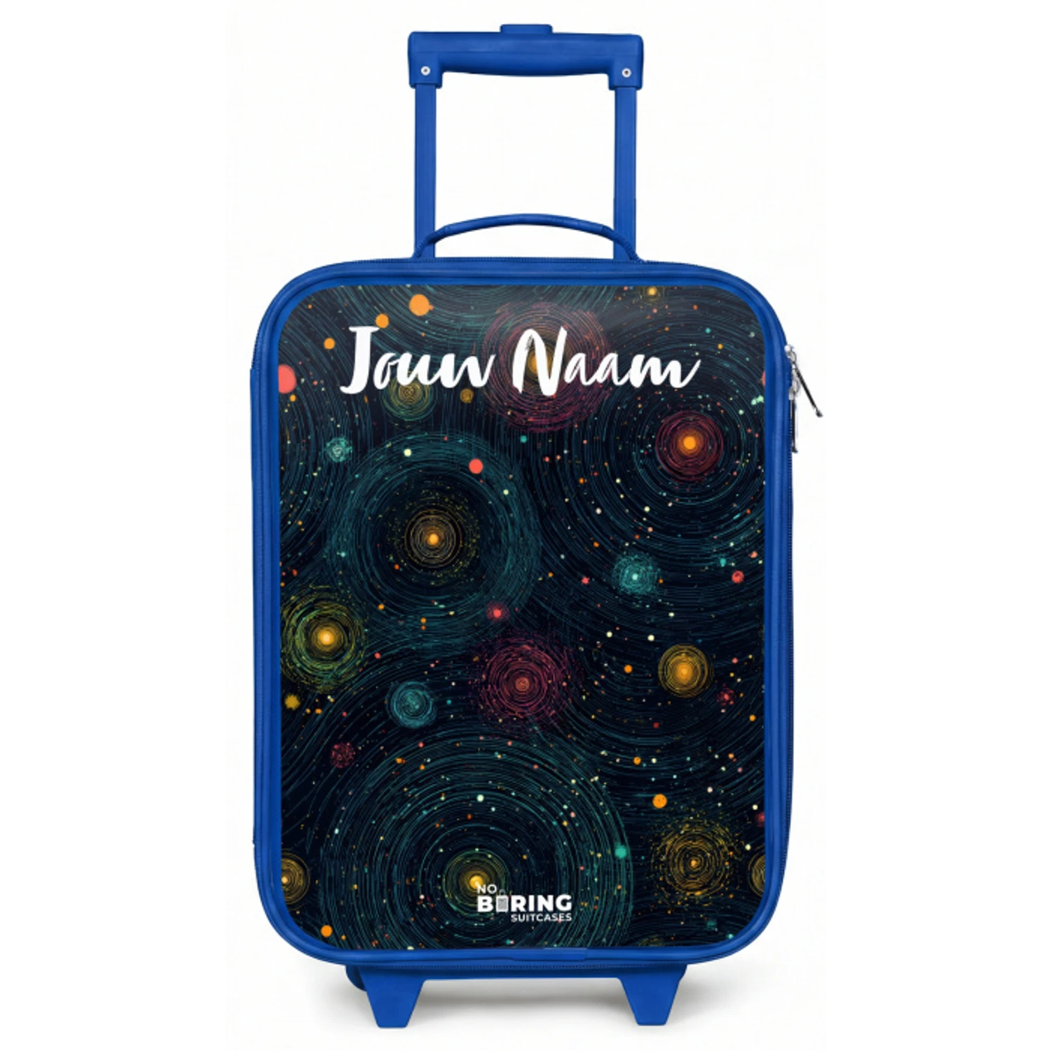 Sterren - Planeten - Kleurrijk Kinderkoffer - Blauw klein -zz3dotto