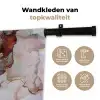 Rood - Marmer - Goud Wandkleed katoen klein -sfeer2