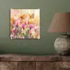 Vlinders - Oranje - Bloemen plexiglas 5mm klein -sfeer3