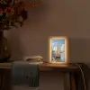 Zeilschip - Huizen - Kade - Zee Light Box met kabel (Tafellamp) klein -sfeer4