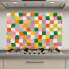 Vierkanten - Kleurrijk - Golvend keuken achterwand spatscherm klein -3d_website