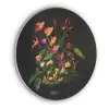 Bloemen - Vaas - Kleurrijk Akoestische PET Vilt - Rond klein -3d