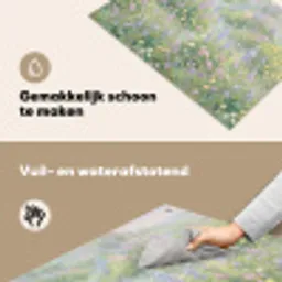 Bloemenveld - Heuvels - Kleurrijk Inductie beschemer met haakjes klein -ky-schoon-nl