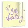 Oh darling - Geel - Hart plexiglas 5mm klein -zzzproduct_nieuw