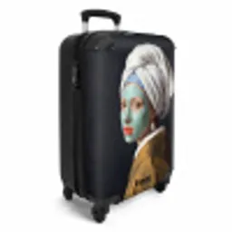 Iconisch - Modern - Kleurrijk NBS - Handbagage koffer - Volwassenen Unisex middel -productfoto_3d