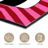 Roze - Strepen - Koffie - Maandag aluminium wit klein -closeup_NL