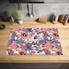 Tropisch - Zomer - Vlinder - Perzik Inductie beschermer vinyl 3mm klein 276 -sfeer5