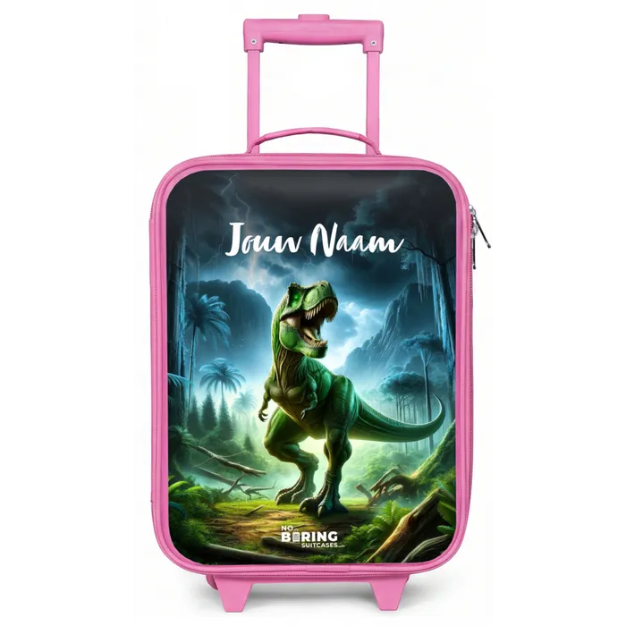 Junglosaurus Kinderkoffer - Roze klein -zz3dotto