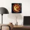 Mozaïek - Glas - Maan - Donkerblauw plexiglas 5mm klein -sfeer6