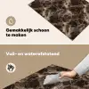 Bruin - Goud - Marmer Inductie beschemer met haakjes klein 777 -ky-schoon-nl