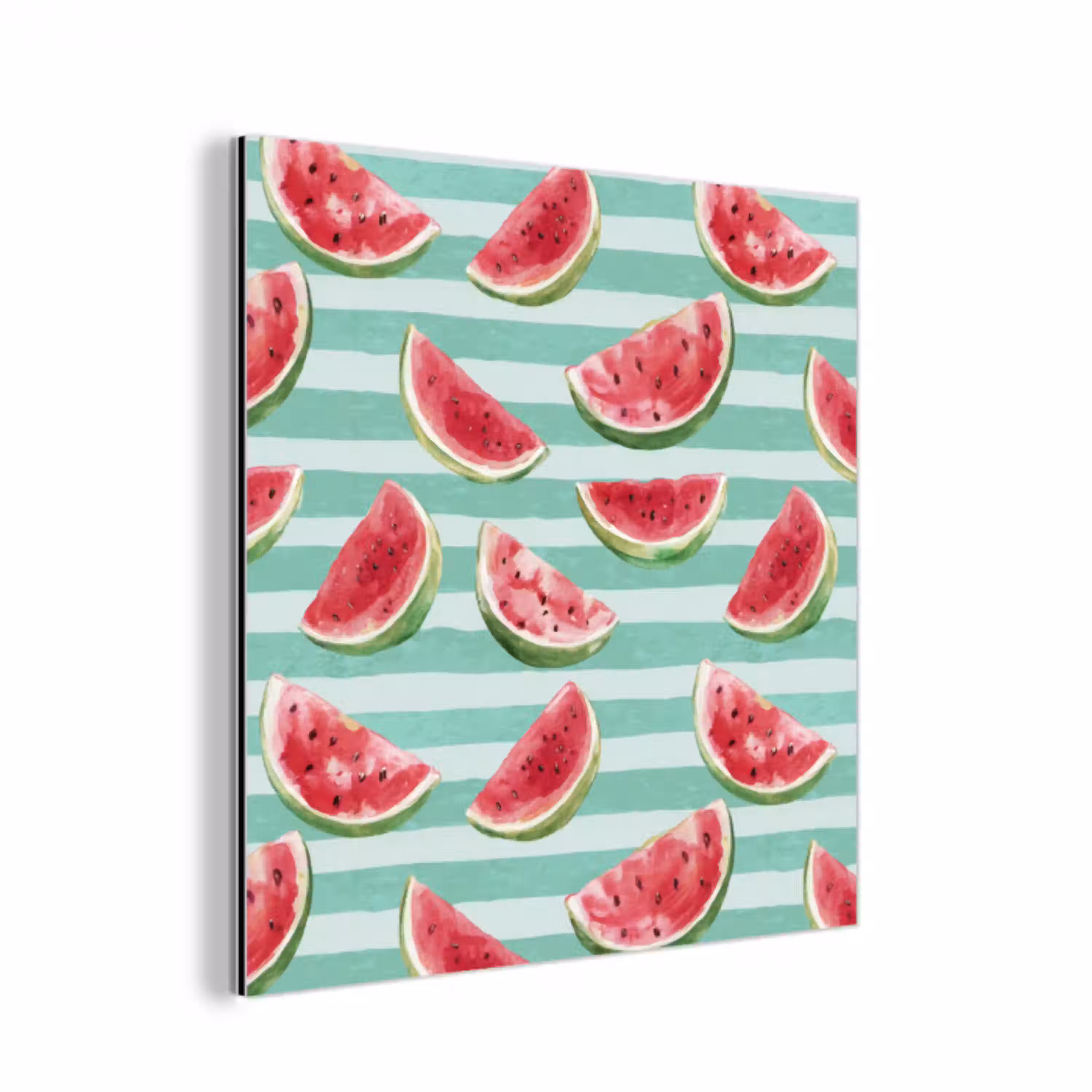 Watermeloen - Strepen - Groen aluminium wit klein 46 -3d