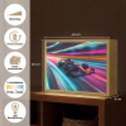 Formule 1 - Auto - Race - Jongens - Kleurrijk Light Box met batterij (Wandlamp kind) middel -USP_websiteoverzichtDE