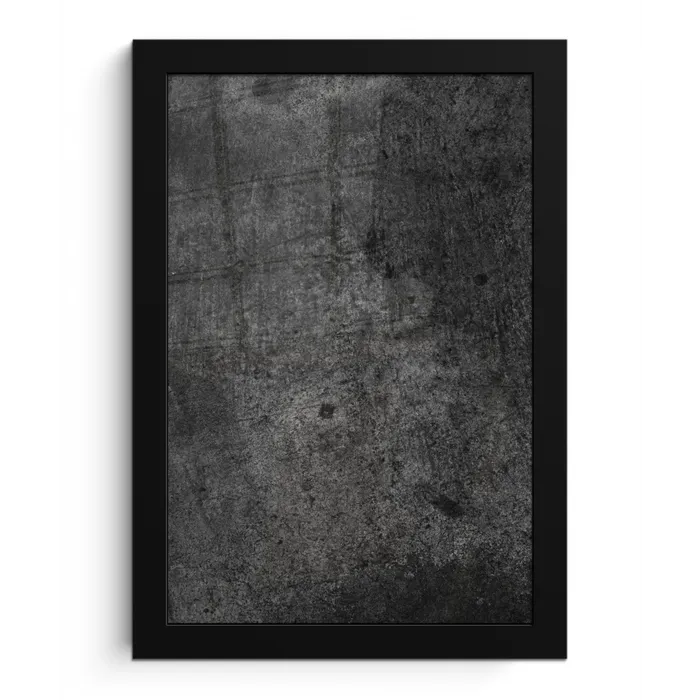 Beton - Structuur - Retro - Zwart - Grijs - Rustiek fotolijst zwart zonder passe partout klein -3d